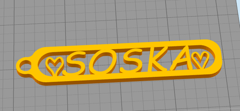 soska trousseau pinshape solid works simplifiez 3d 3d print model - Mito3D
