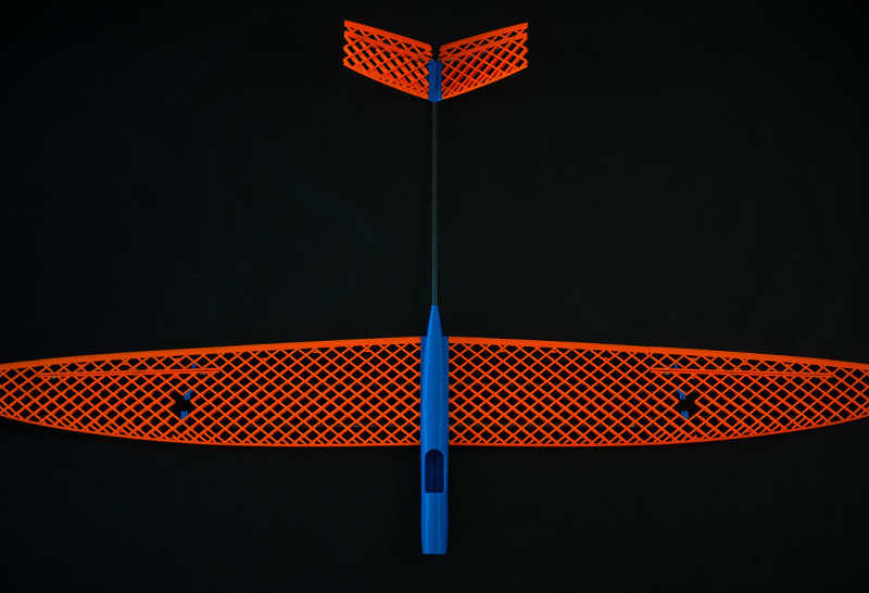 wing rc airplane kraga kodo pinshape rc-plane rc-model rc-airplane 3D print model - Mito3D