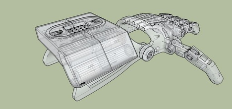 suporte bbcmicrobit mão prótese pinshape 3d design 3d print model - Mito3D