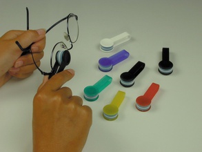 lunettes nettoyant pinshape soleil microfibre nettoyage 3d print model - Mito3D