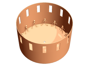 zoetrope pinshape Lektion plan innovate educate animation Spaziergang Zyklus 3d print model - Mito3D