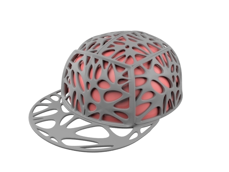 cerebro cap pinshape Impreso 3d men s moda concurso 3D print model - Mito3D