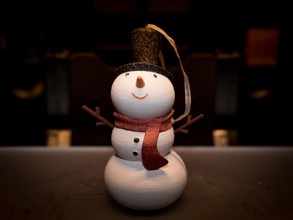 snowman christmas ornament pinshape Ornamente Weihnachtsbaum Weihnachten Schneemann 3d print model - Mito3D
