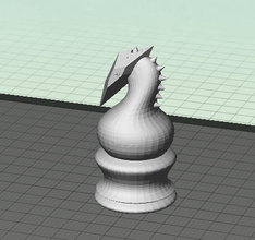 cavalo xadrez pinshape inovar educar lição plano 3d print model - Mito3D