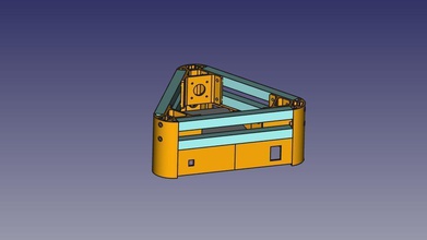 mini kossel extended base pinshape Raum design contest 3d print model - Mito3D