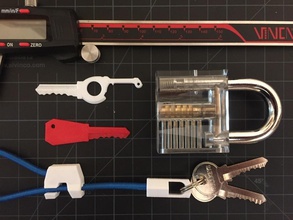lock pick chave pinshape 3d design 3d print model - Mito3D