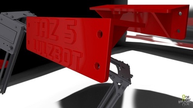 taz5 drive left & brackets strengthened pinshape 3d-design 3d print model - Mito3D