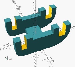 small pcb mechanical coupler pinshape 3d-design 3d print model - Mito3D