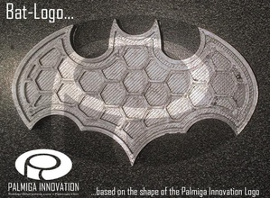 bat logotipo pinshape 3d design 3d print model - Mito3D
