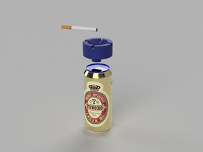 beer ashtray tested pinshape 3d-design 3d print model - Mito3D