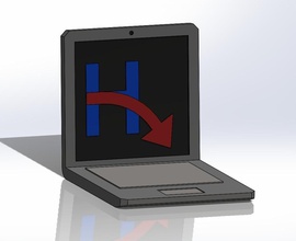 weiner laptop pinshape 3d tasarım 3d print model - Mito3D