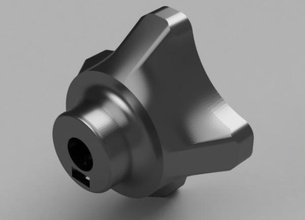 8mm tuner knob pinshape 3d-design 3d print model - Mito3D