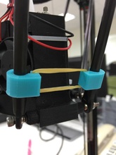 kossel delta rubber band holder rod pinshape 3d-design 3d print model - Mito3D