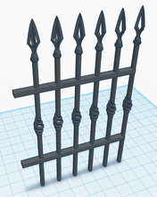 vintage fence pinshape asset oldschool classic iron gaming game 3d print model - Mito3D