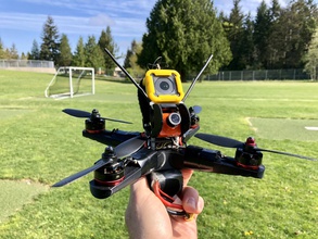 birdbone helio 210 fpv quadcopter pinshape quad freestyle carreras fpv250 3d print model - Mito3D