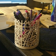 pencil cup holder design pinshape space-design-contest 3d print model - Mito3D
