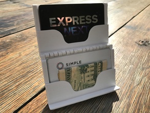 cüzdan pinshape menteşeli moda aksesuarları menteşeleri menteşe kredi kartı sahibi para klipsi yarışma alanı tasarım 3d print model - Mito3D