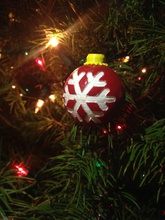 ornamento pinshape copo nieve decoración árbol navidad adornos 3d print model - Mito3D