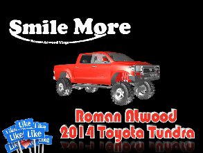 gülümse roman atwood'un 2014 toyota tundra pinshape Roma gülümseme 3d print model - Mito3D