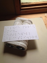 braille business card roller pinshape 3d-design 3d print model - Mito3D