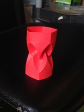 huffman torre origami curva dobra pinshape 3d design 3d print model - Mito3D