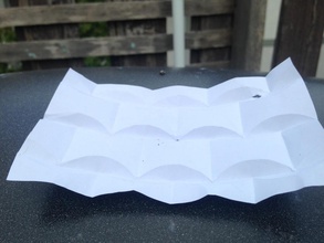 curvo piegare origami oggetto david huffman pinshape disegno 3d 3d print model - Mito3D