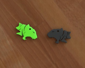 tiger keychain pinshape animals key 3d print model - Mito3D
