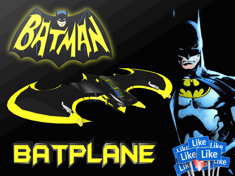 batplane - batman 3D Print Details