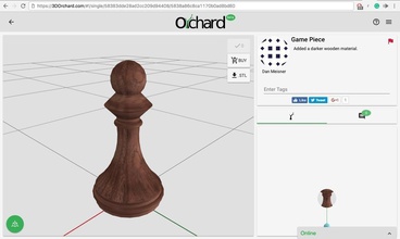 pawn chess piece pinshape 3d-design 3d print model - Mito3D