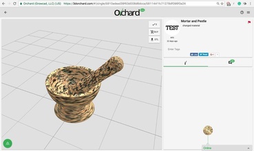 orchard harç havaneli pinshape 3d tasarım 3d print model - Mito3D