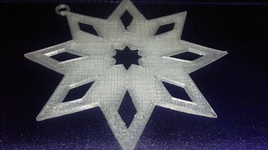 star ornament pinshape christmas decoration tree 3d print model - Mito3D