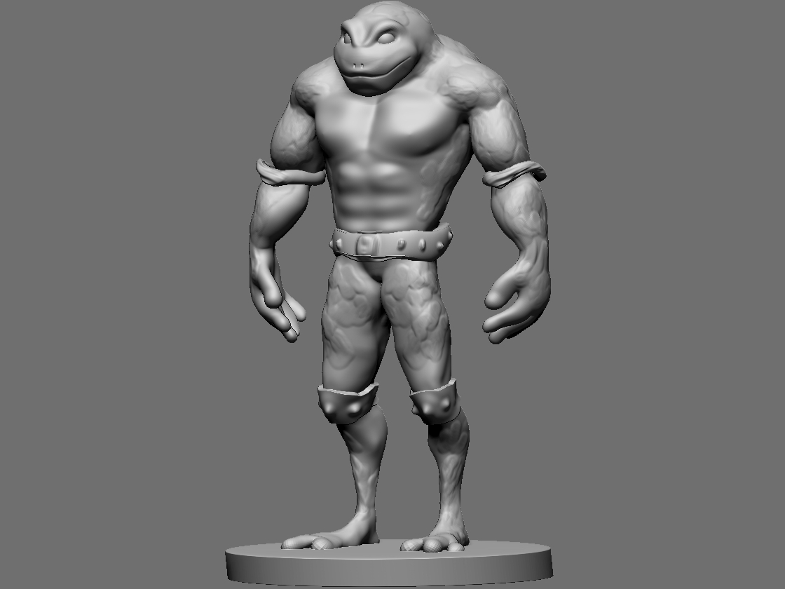 battletoad pinshape oyun nes karakter toad 3D print model - Mito3D