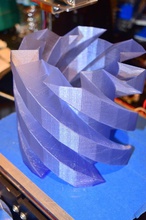 spirale hélice vase pinshape Conception 3d 3d print model - Mito3D