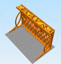 decorative shelf pinshape 3d-design 3d print model - Mito3D