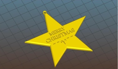 christmas star hanger pinshape decoration tree decorations christmas-star 3d print model - Mito3D
