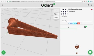 mechanical paradox pinshape 3d-design 3d print model - Mito3D