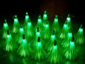arbre noël ornement pinshape bougie décorations décoration fêtes bougies led d'arbre solstice 3d print model - Mito3D