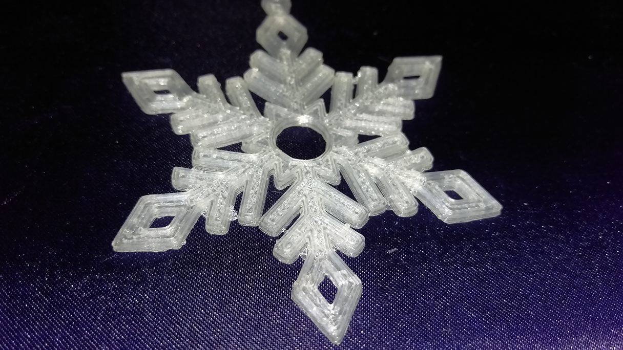 snowflake ornament v2 pinshape Schneeflocke Verzierung 3D print model - Mito3D