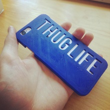 thug life iphone6 caso pinshape disegno 3d 3d print model - Mito3D