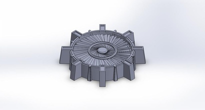 40k turbine pinshape 3d-design 3d print model - Mito3D