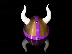 vikings capacete pinshape minnesota capacetes 3d print model - Mito3D
