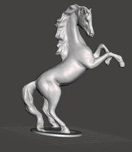 Pferd Statue pinshape statuette 3d print model - Mito3D