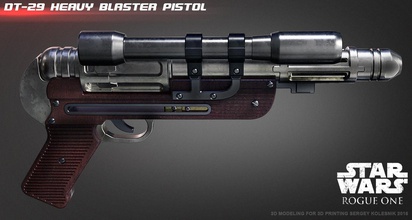 orson krennics dt 29 pesado blaster pinshape rogue scalemodel starwarsweapons starwars cosplay cosplayer puntales pistola props 3d print model - Mito3D