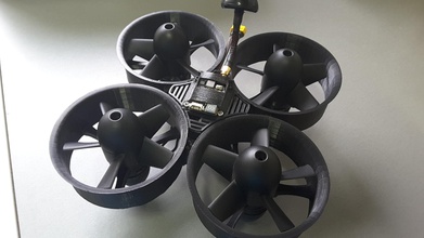 big whoop 160mm 4s polycarbonate pinshape edf turbine tiny-whoop camera lipo brushless multirotor betaflight cleanflight spracing-f3 naze32 fpv-racer fpv spektrum inductrix quadcopter drone space-design-contest 3d print model - Mito3D