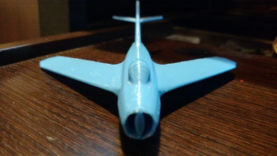 mig 15 basit pinshape uçak mikoyan gurevich jet fighter havacılık 3d print model - Mito3D