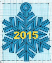 2015 fiocco neve pinshape disegno 3d 3d print model - Mito3D