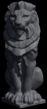 statue lion pinshape Conception 3d 3d print model - Mito3D