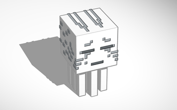 minecraft ghast pinshape yarışma alanı tasarım 3d print model - Mito3D