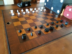milosaurus xadrez símbolos jogo pinshape peça peças definido chessmen 3d print model - Mito3D