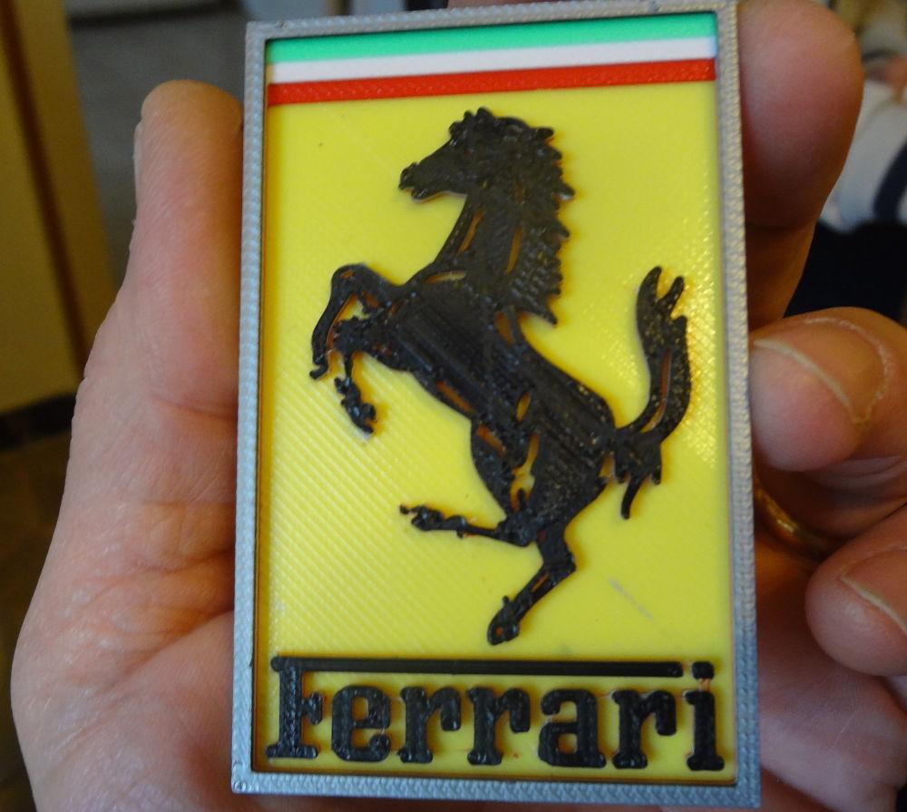 6 Farben ferrari logo pinshape 3d design 3D print model - Mito3D